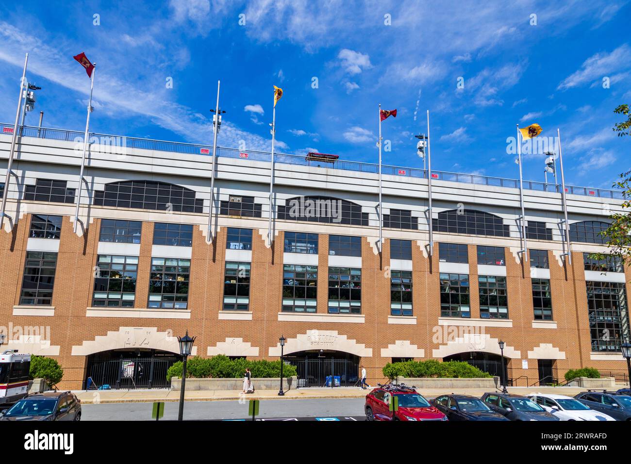 Newton, ma - 15 settembre 2023: L'Alumni Stadium è sede della squadra di football dei Boston College Eagles. Foto Stock