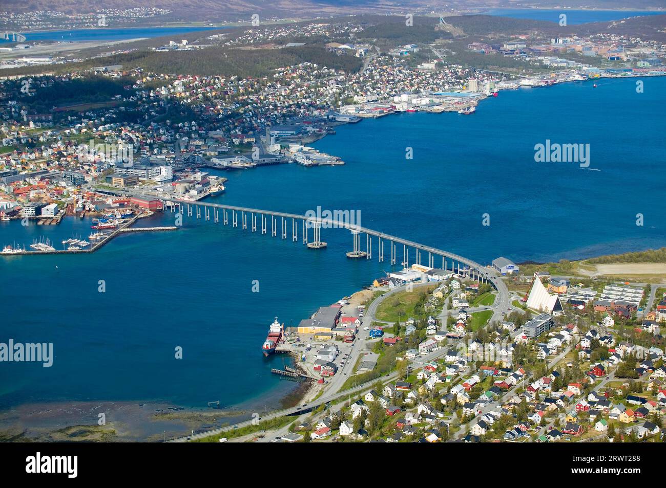 Tromsoe Norvegia settentrionale Foto Stock