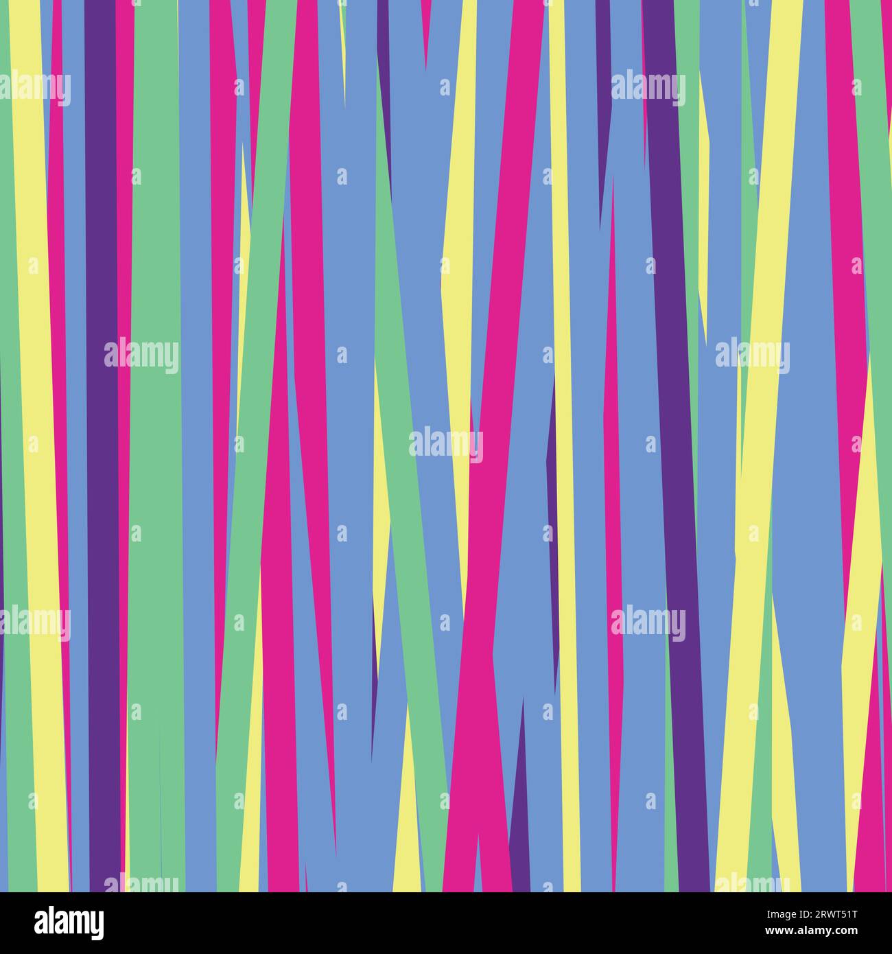 Striscione orizzontale con strisce verticali colorate anni '90, motivo per pagina Web, tessuto, carta da parati, poster. Illustrazione Vettoriale
