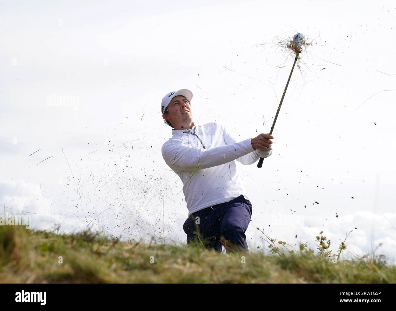 Foto del file datata 21-07-2023 di Matt Fitzpatrick, che ha un triste record nella Ryder Cup fino ad oggi, seduto il giorno di apertura a Hazeltine e poi perdere il suo quattrosomes match con Henrik Stenson prima di essere mandato ultimo nel singolare e perdere contro il capitano degli Stati Uniti 2023 Zach Johnson. Ha anche perso tutte e tre le partite a Whistling Straits, ma ha vinto gli US Open nel 2022 e sarà sicuramente scelto per una sessione di fourballs questa volta. Data di emissione: Giovedì 21 settembre 2023. Foto Stock
