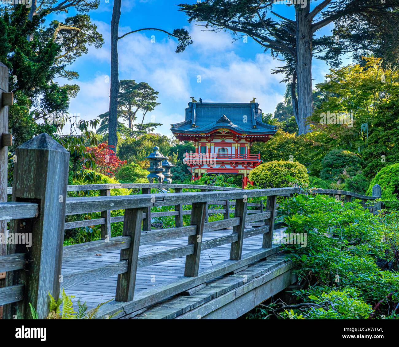 Japanese Tea Garden San Francisco Golden Gate Park Foto Stock
