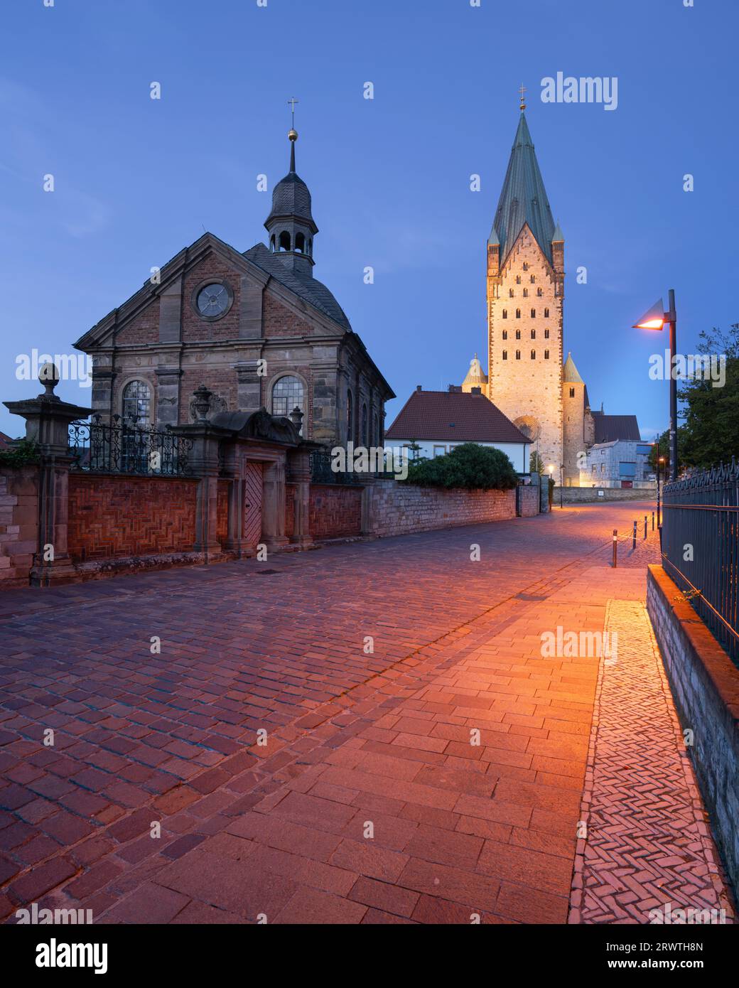 Cattedrale di Paderborn, Renania settentrionale-Vestfalia, Germania Foto Stock