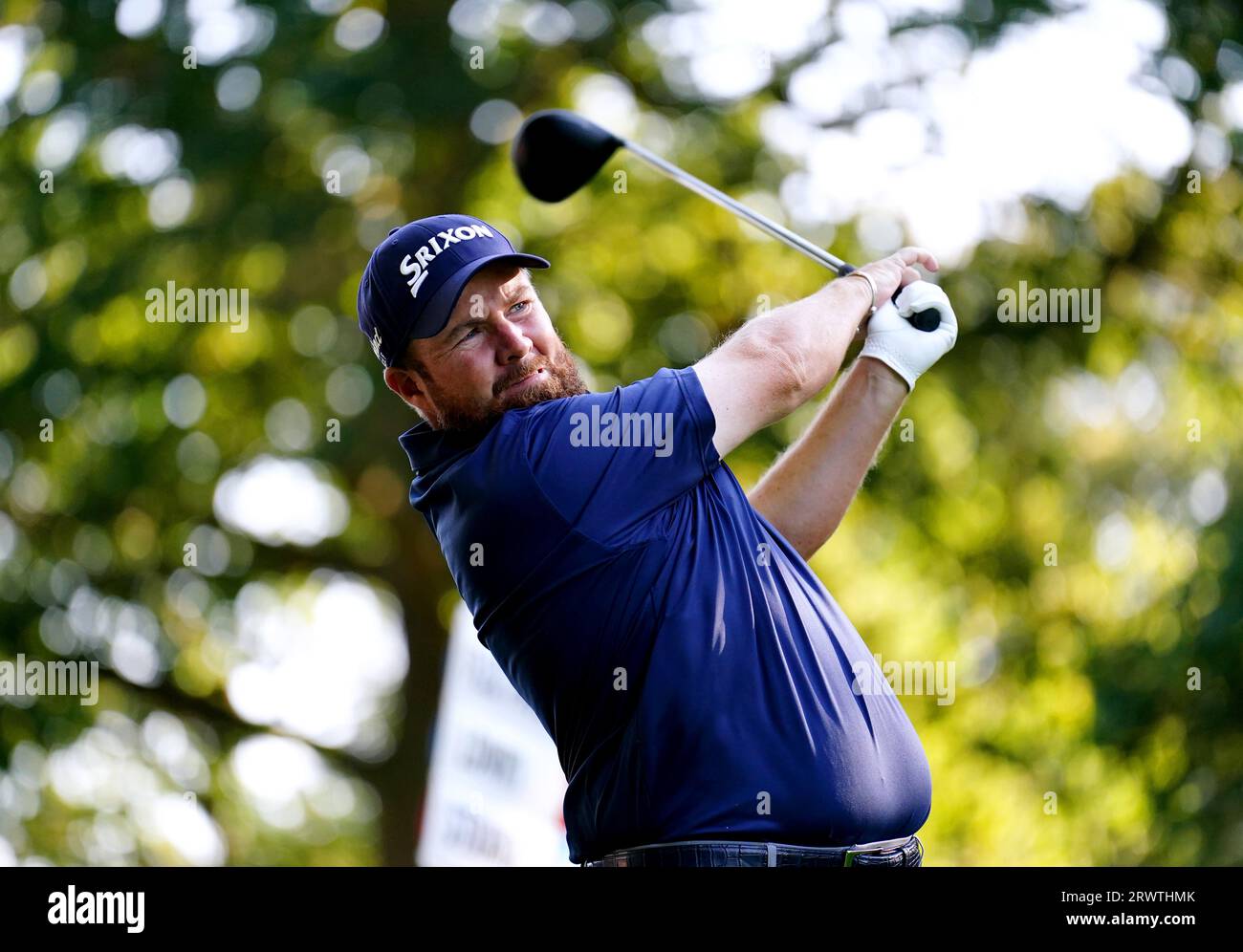 La foto del file datata 14-09-2023 di Shane Lowry, che ha rivelato l'idea della Hero Cup di gennaio, che ha effettivamente rianimato il Seve Trophy, è stata formata durante il viaggio di ritorno in aereo, mentre i giocatori europei si sono resi conto che un'esperienza di gioco di squadra sarebbe stata vantaggiosa. Data di emissione: Giovedì 21 settembre 2023. Foto Stock