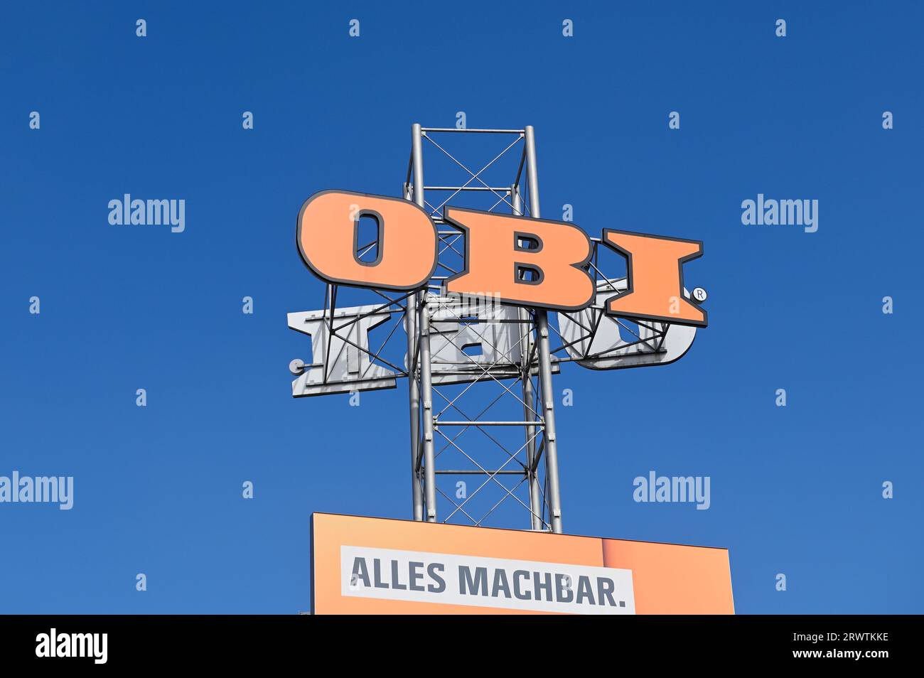 Vienna, Austria. Negozio hardware OBI Foto Stock
