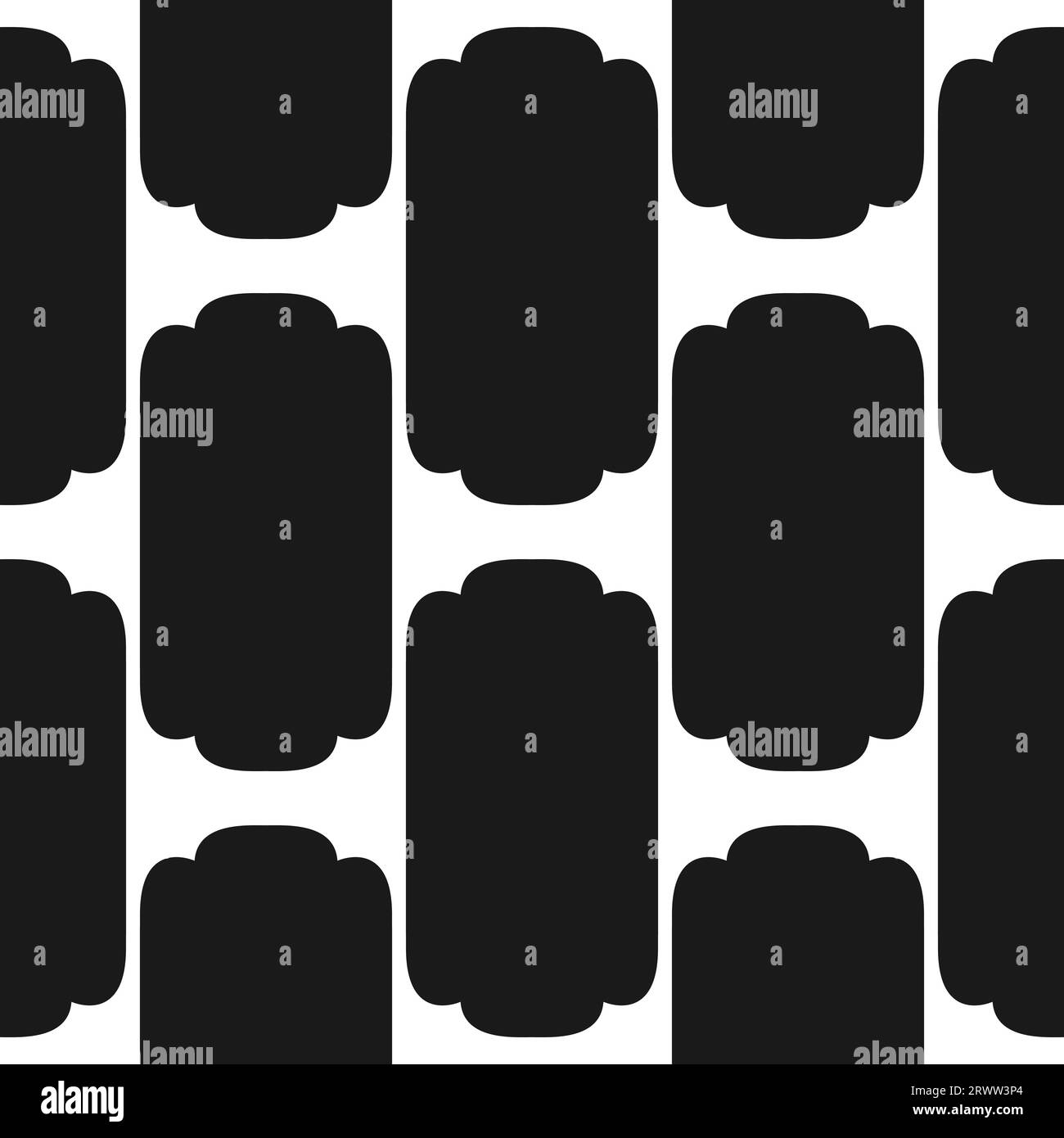 Motivi decorativi in bianco e nero con figure islamiche. Motivo monocromatico senza cuciture con elementi orientali. Illustrazione vettoriale. Illustrazione Vettoriale