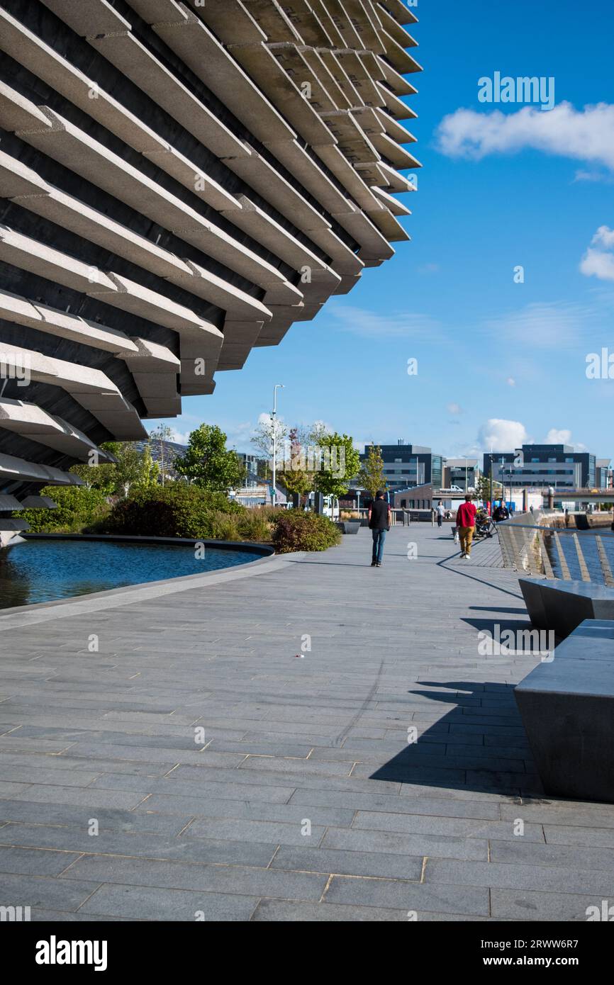 Il V&A Museum - Scotlands Design Museum sul lungomare di Dundee, Scozia, Regno Unito Foto Stock