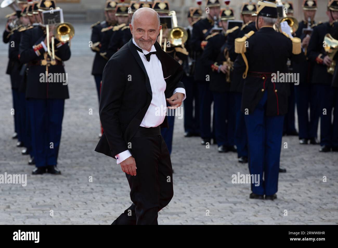 Versailles, Francia, 20 settembre 2023. Pierre Moscovici partecipa a una cena di stato in onore del re Carlo III e della regina Camilla. Credito: Francois Loock / Alamy Live News Foto Stock