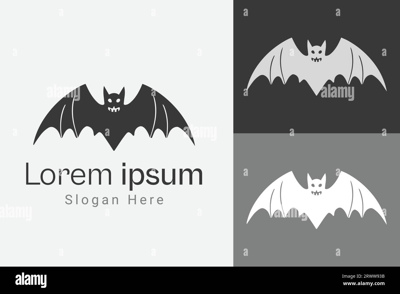 Silhouette Vector Bat Illustrazione Vettoriale