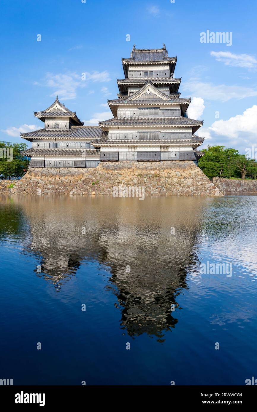 Castello di Matsumoto, Prefettura di Nagano Foto Stock