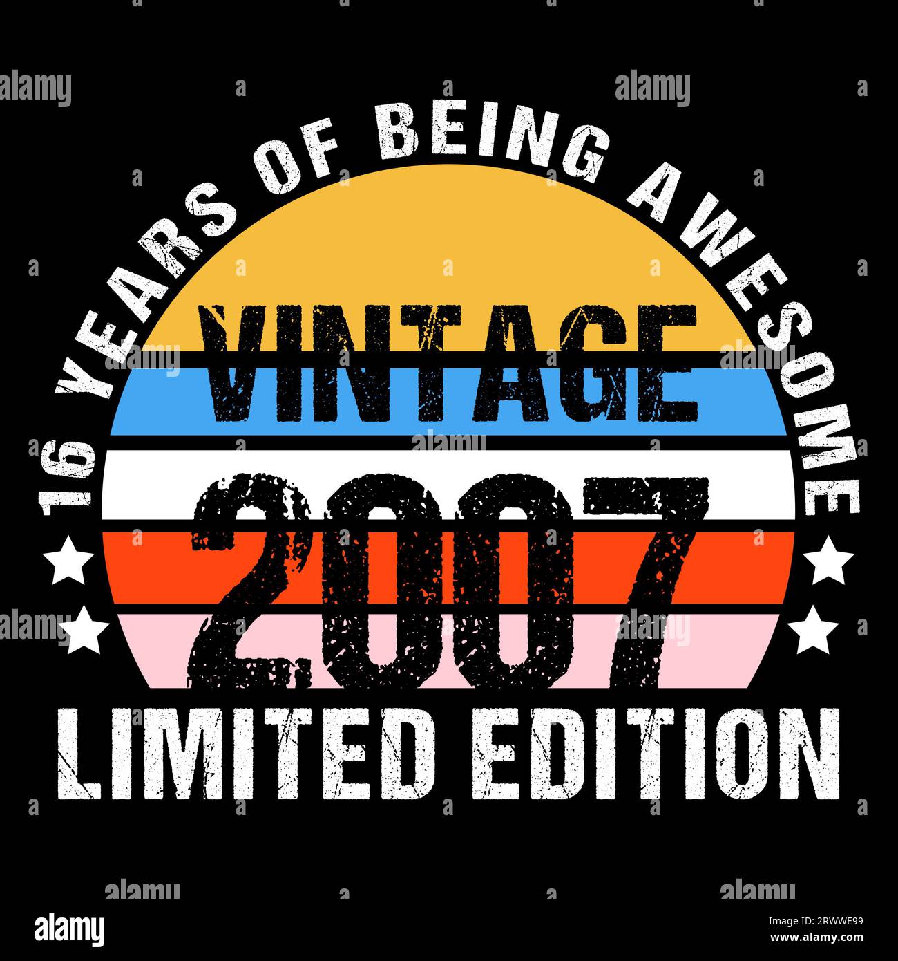 T-shirt vintage 2007 Limited Edition Foto Stock