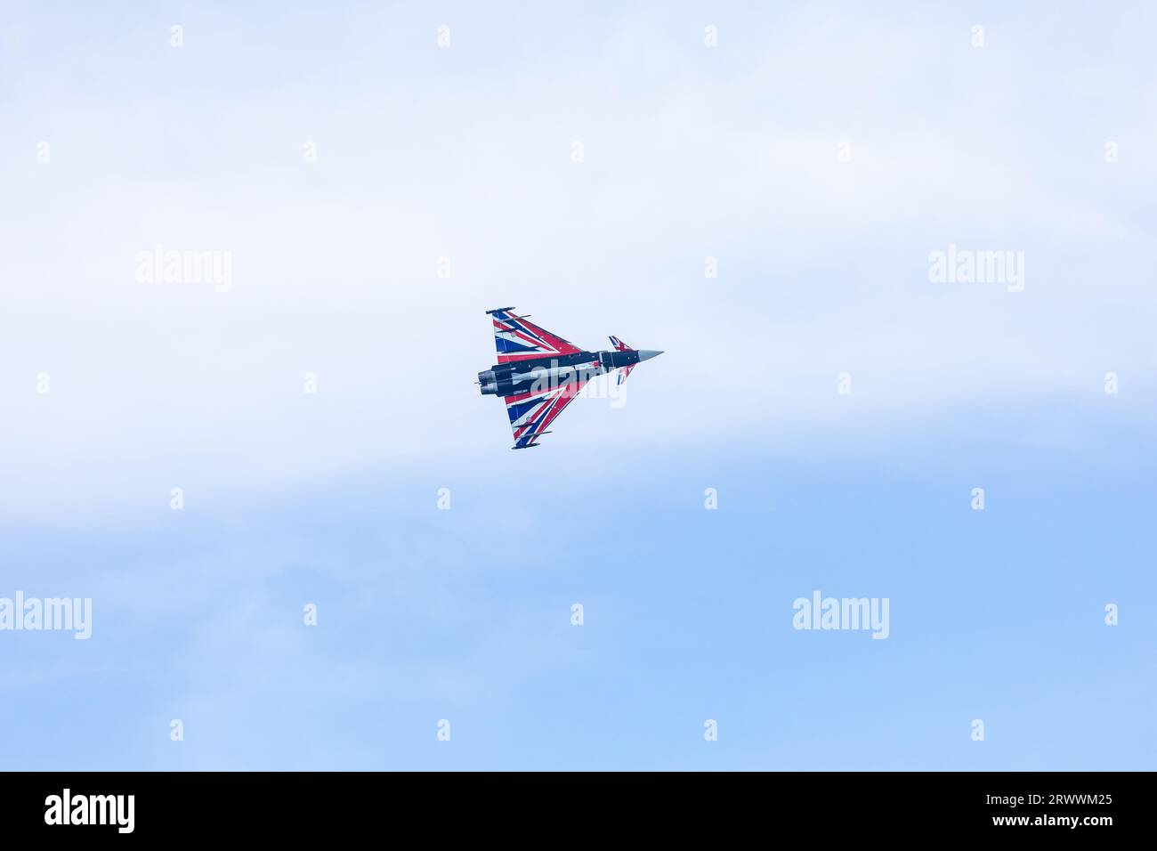 RAF Typhoon in mostra al Bournemouth Air Show nel 2023 Foto Stock