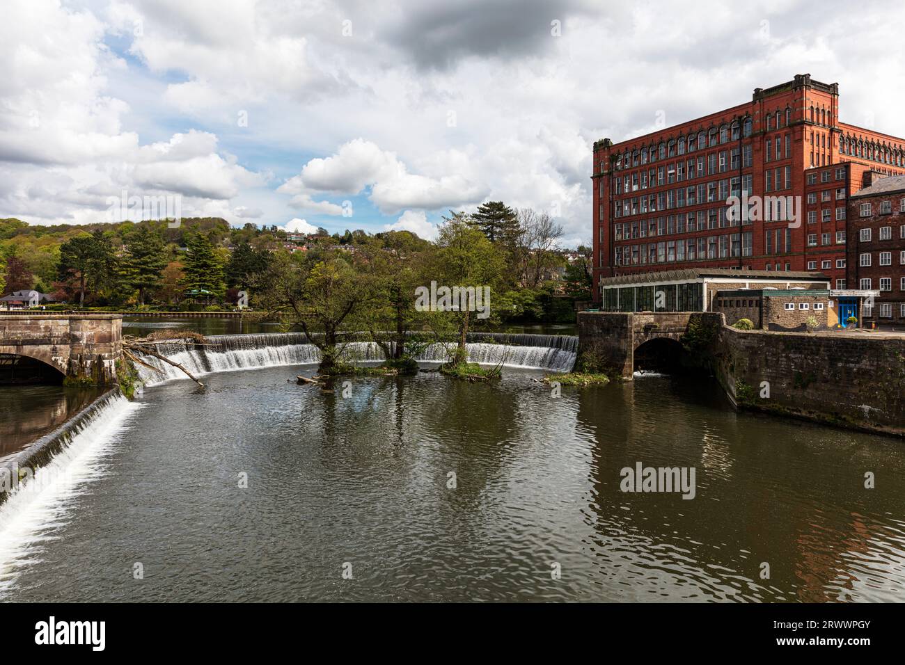 Belper East Mill, Belper, Derbyshire, Peak District, Inghilterra, Regno Unito, Belper textile Mill, belper, Cotton Mill, Belper Cotton Mill, Belper UK, mulini, Foto Stock