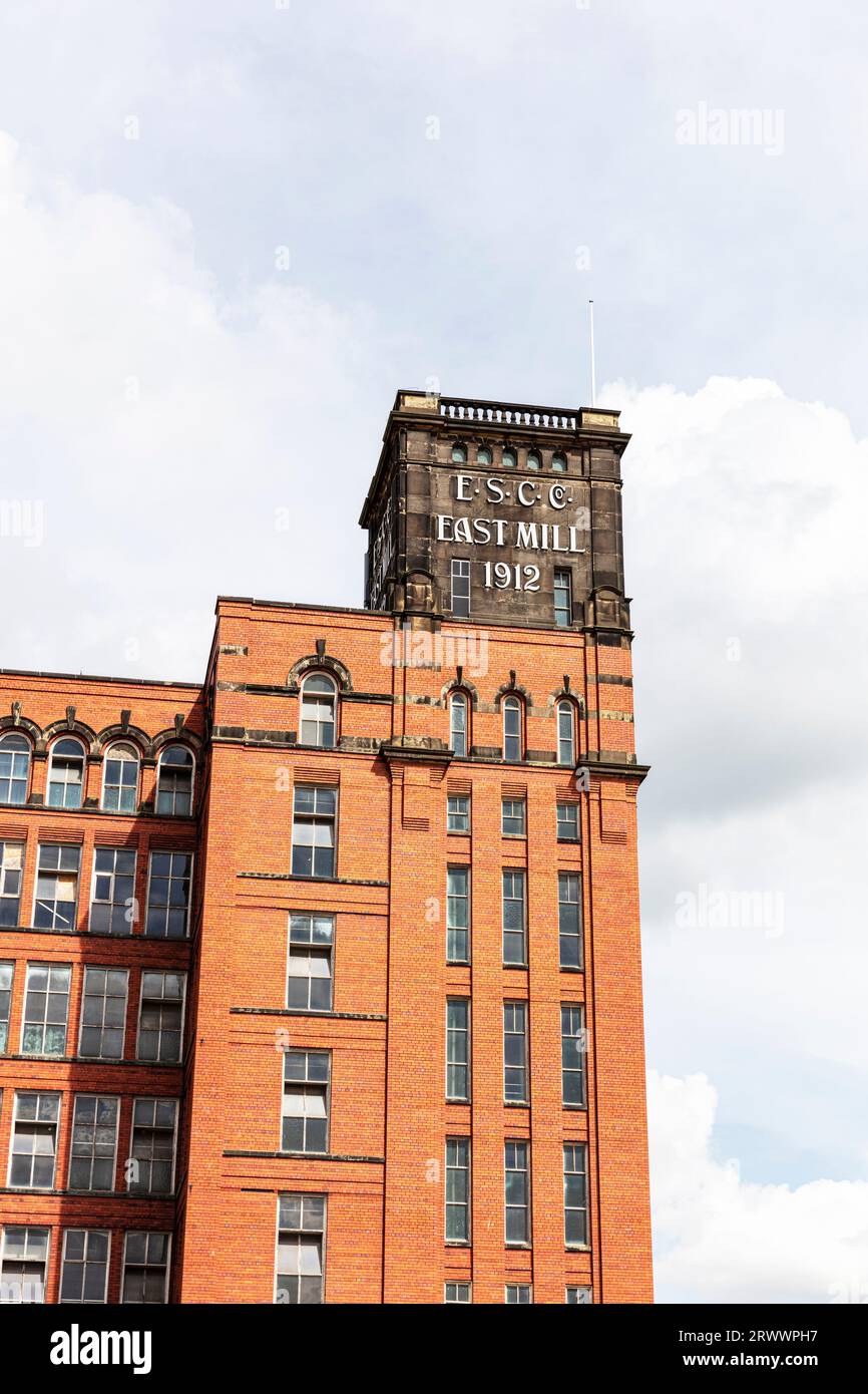 Belper East Mill, Belper, Derbyshire, Peak District, Inghilterra, Regno Unito, Belper textile Mill, belper, Cotton Mill, Belper Cotton Mill, Belper UK, mulini, Foto Stock
