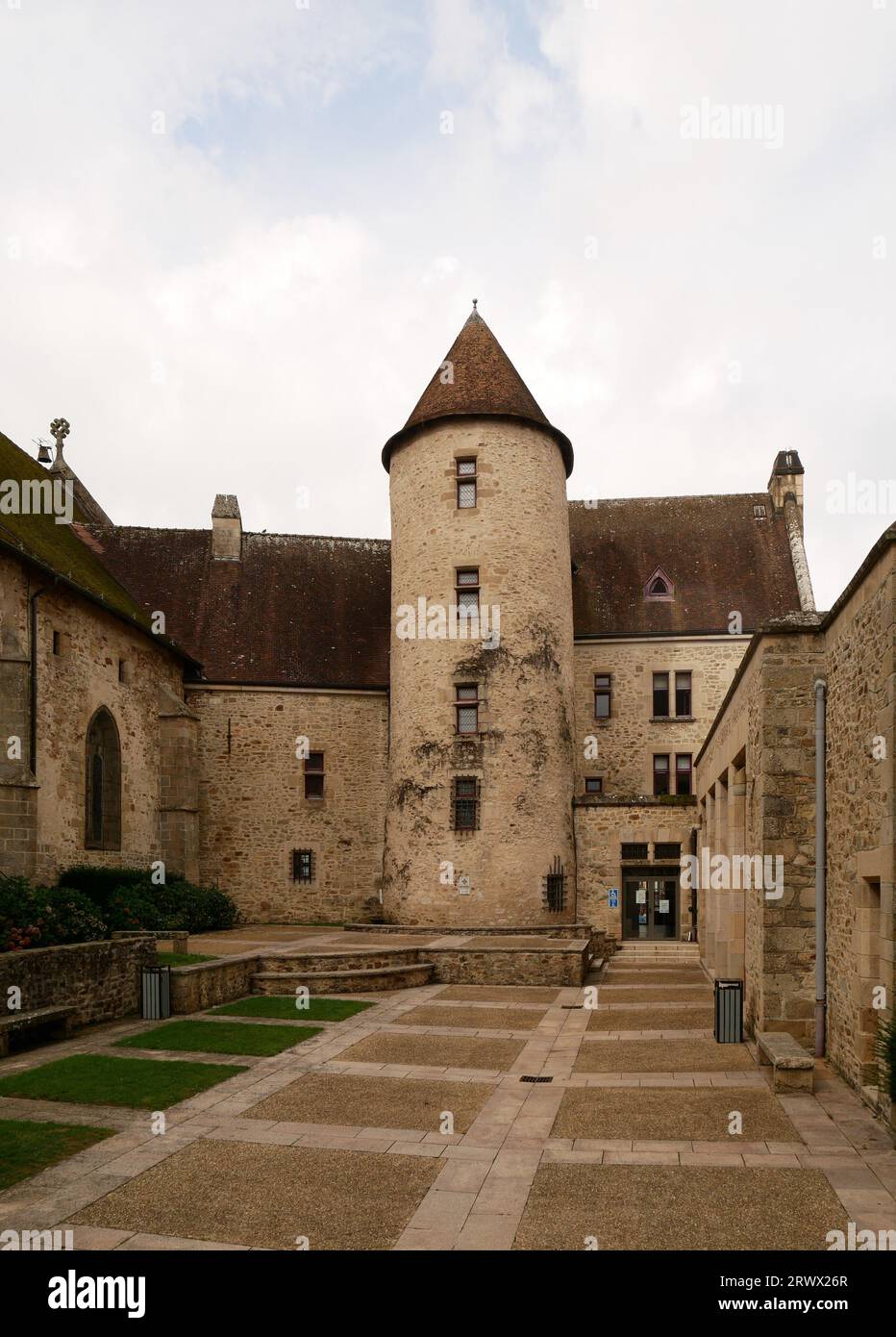 Bourganeuf nel Dipartimento della Creuse nella regione Nouvelle-Aquitaine nella Francia centrale Foto Stock