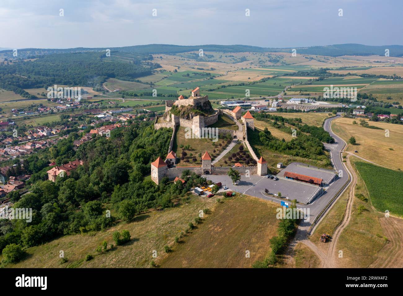 Il castello di Rupea in Romania Foto Stock