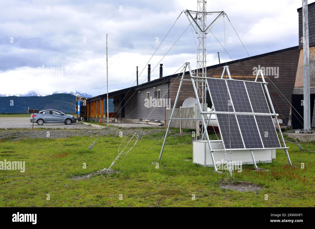 Parco Nazionale Torres del Paine. Stazione CONAF. Provincia de ultima speranza, Magallanes y Antartica Chilena. Foto Stock