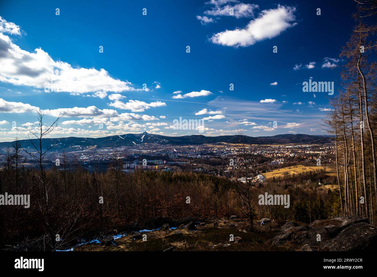 Liberec, foto del paesaggio cecoslovacco Foto Stock