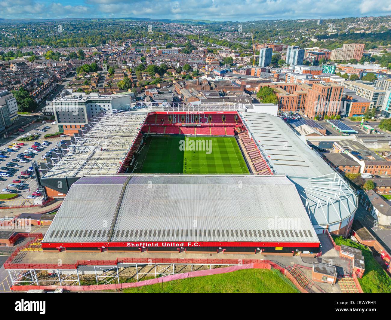 Sheffield, South Yorkshire, Regno Unito. 09.21.2023 Bramall Lane Stadium, sede dello Sheffield United Football Club. 21 settembre 2023. Foto Stock