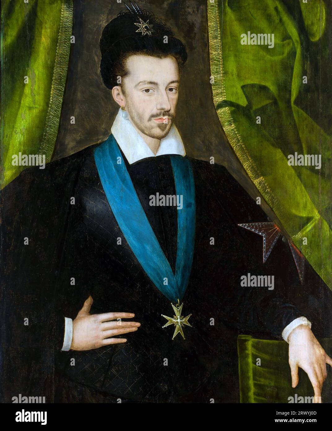 Enrico III di Francia, Enrico III (1551 – 1589) re di Francia dal 1574 al 1589 Foto Stock