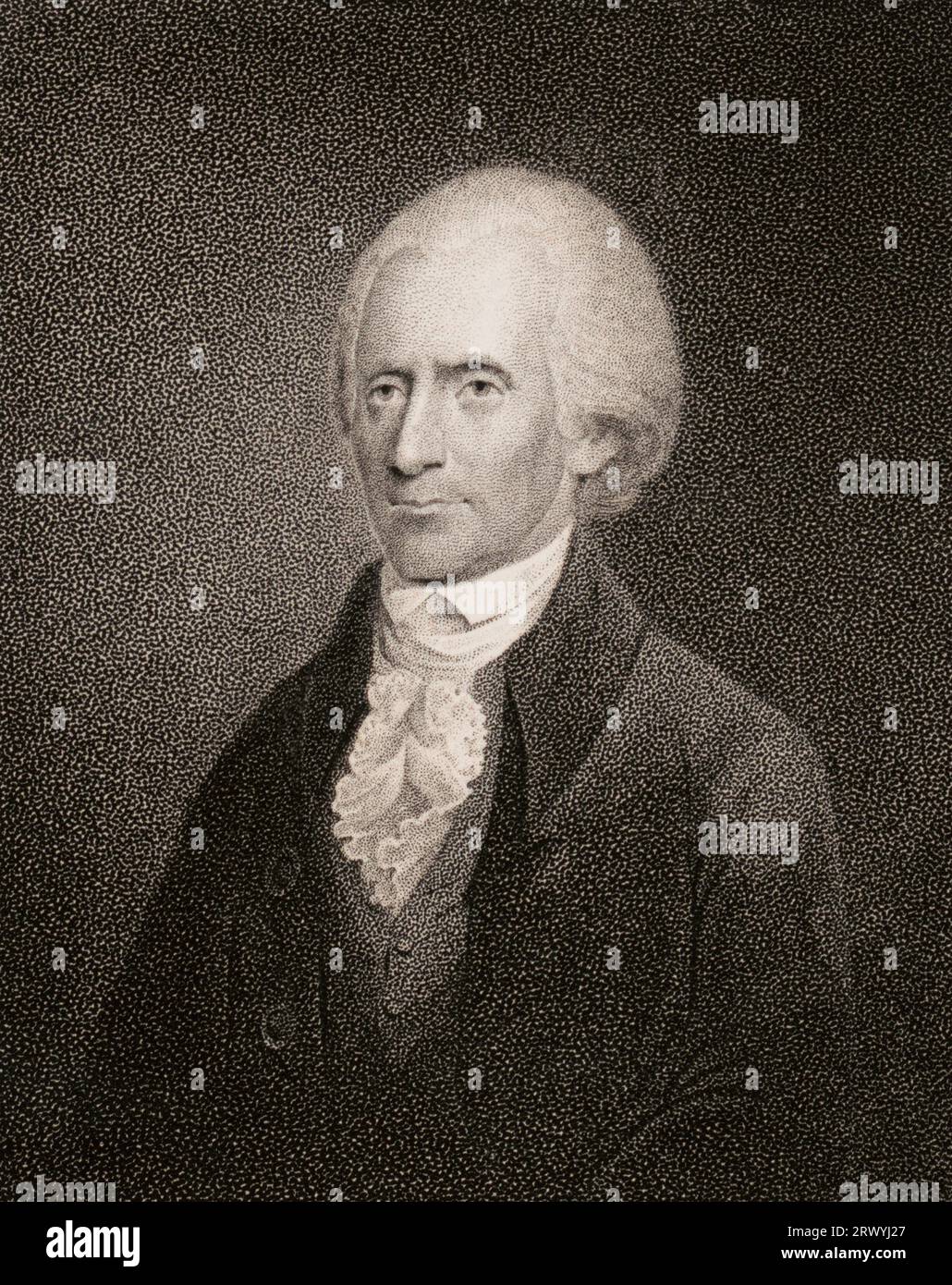 Richard Henry Lee (1732 – 1794) statista americano e padre fondatore degli Stati Uniti d'America Foto Stock