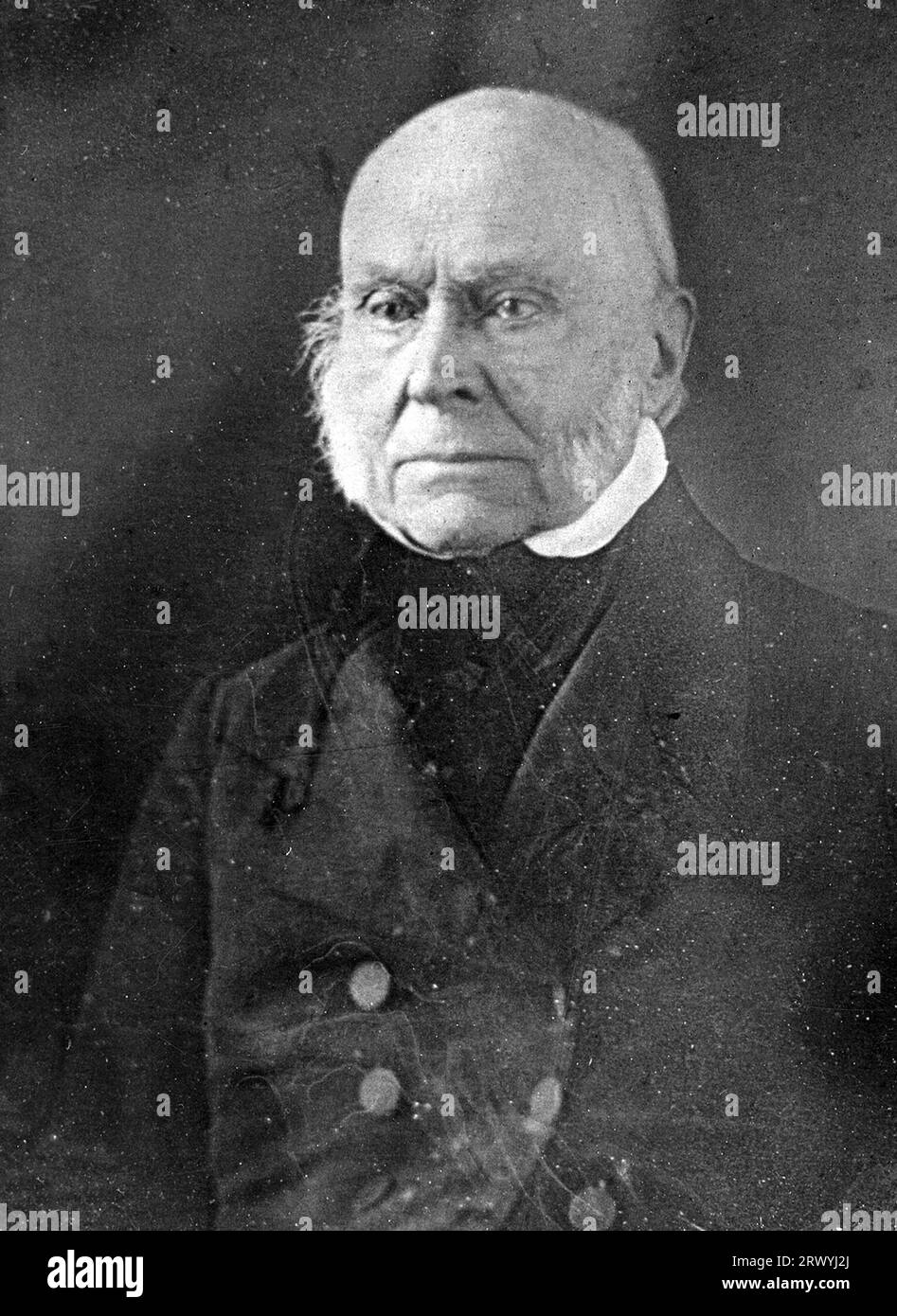 John Quincy Adams (1767 – 1848) statista americano, politico e sesto presidente degli Stati Uniti, dal 1825 al 1829. Ritratto di John Quincy Adams. John Quincy Adams (1767-1848), presidente degli Stati Uniti. John Quincy Adams (1767 – 1848) statista americano, politico e sesto presidente degli Stati Uniti, dal 1825 al 1829. Foto Stock