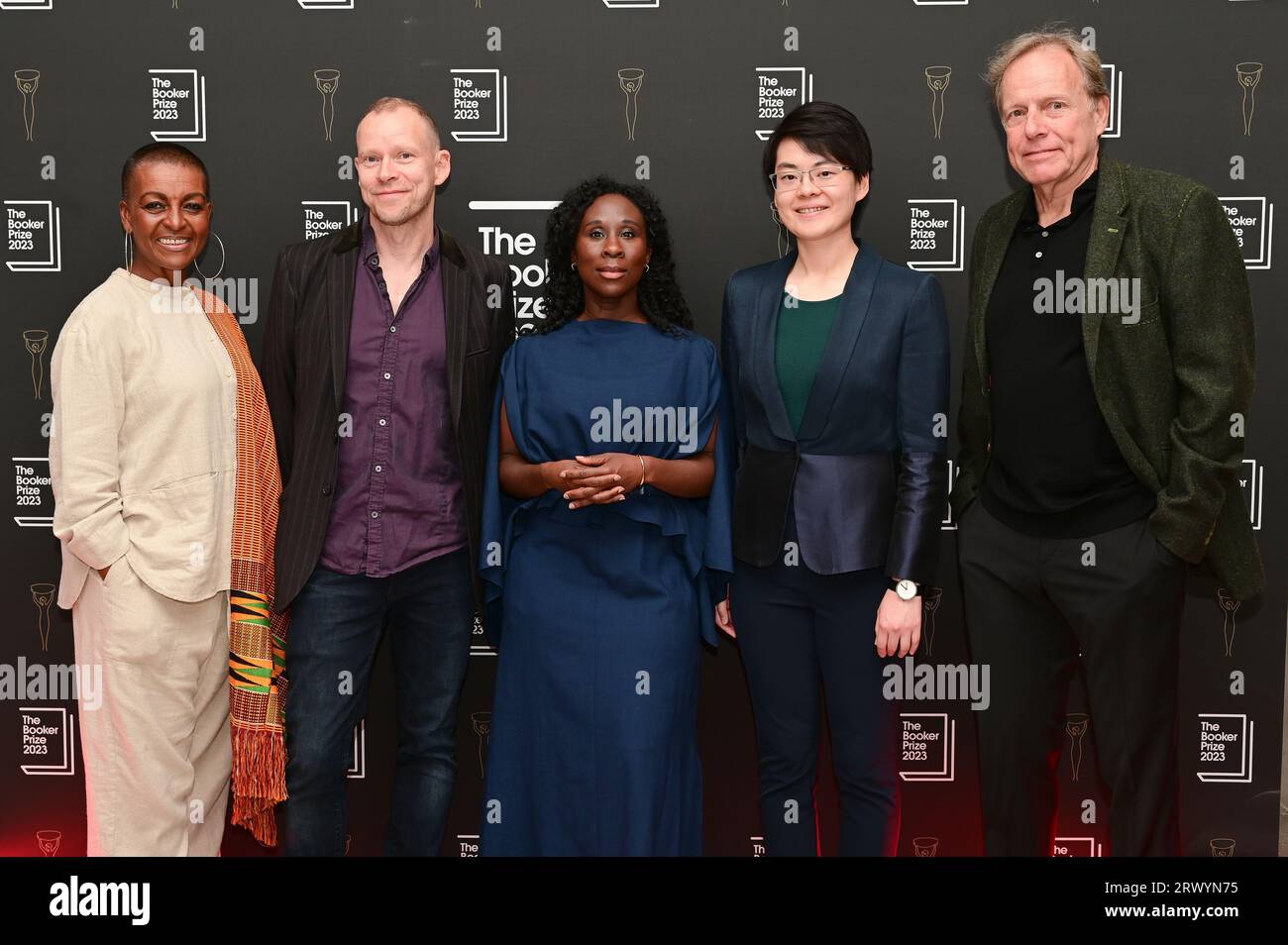 Londra, Regno Unito. 21 settembre 2023. Adjoa Andoh; Robert Webb, ESI Edugyan, Mary Jean Chan e James Shapiro partecipano alla Booker Prize Foundation al Booker Prize 2023 alla National Portrait Gallery di Londra. Credito: Vedere li/Picture Capital/Alamy Live News Foto Stock