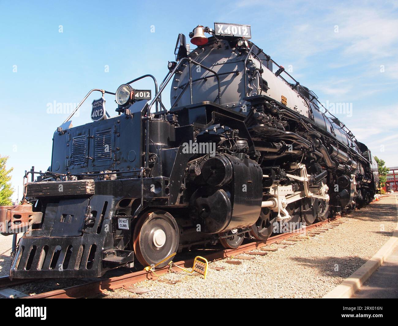 Locomotiva a vapore "Big Boy" della Union Pacific Railroads presso il sito nazionale di Steam Town a Scranton, Pennsylvania. Il più grande bagno turco del mondo. Foto Stock