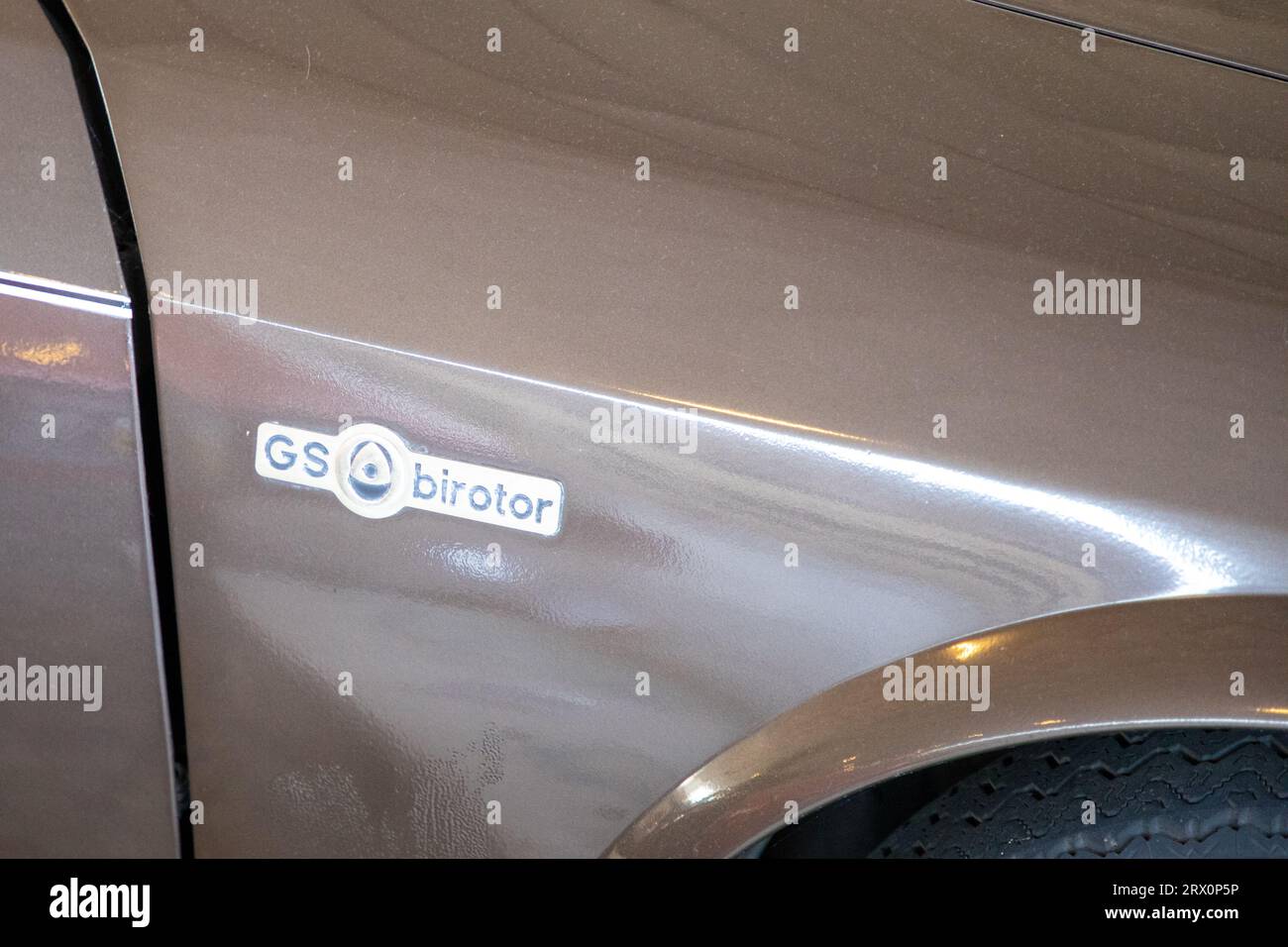 Bordeaux , Francia - 09 18 2023 : marchio del motore Citroen gs birotor e segno di testo auto francese auto d'epoca auto d'epoca auto d'epoca in edizione limitata Foto Stock