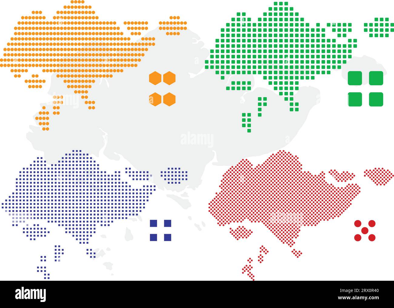 La mappa del paese di Singapore con illustrazione vettoriale modificabile a più livelli, che contiene quattro versioni pixel efferenti, può essere utilizzata come sfondo o materiale. Illustrazione Vettoriale