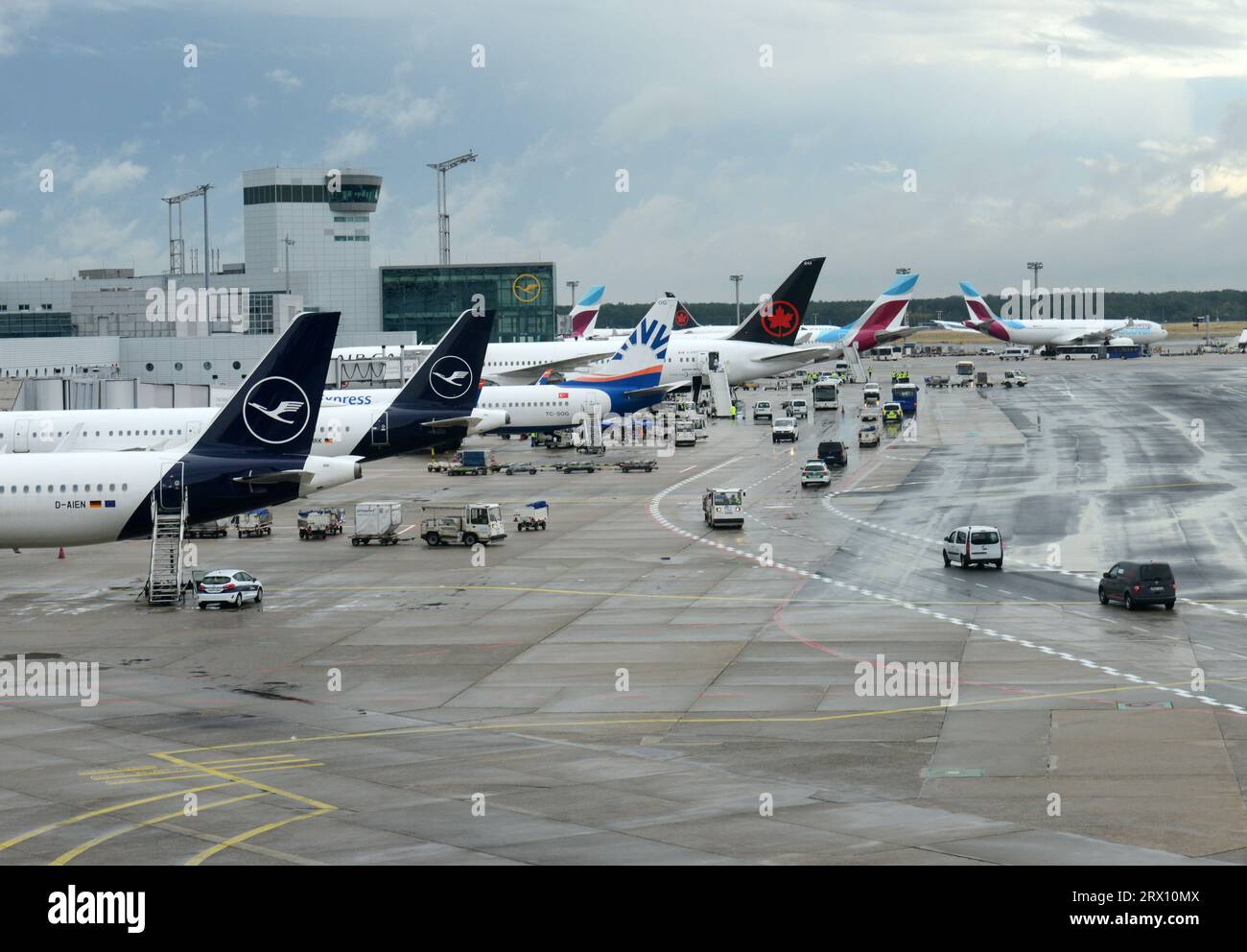 Aeroporto internazionale di Francoforte, Germania. Foto Stock