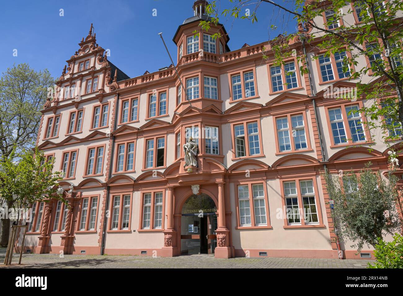 Haus Zum Römischen Kaiser, Gutenberg-Museum, Liebfrauenplatz, Magonza, Rheinland-Pfalz, Germania Foto Stock