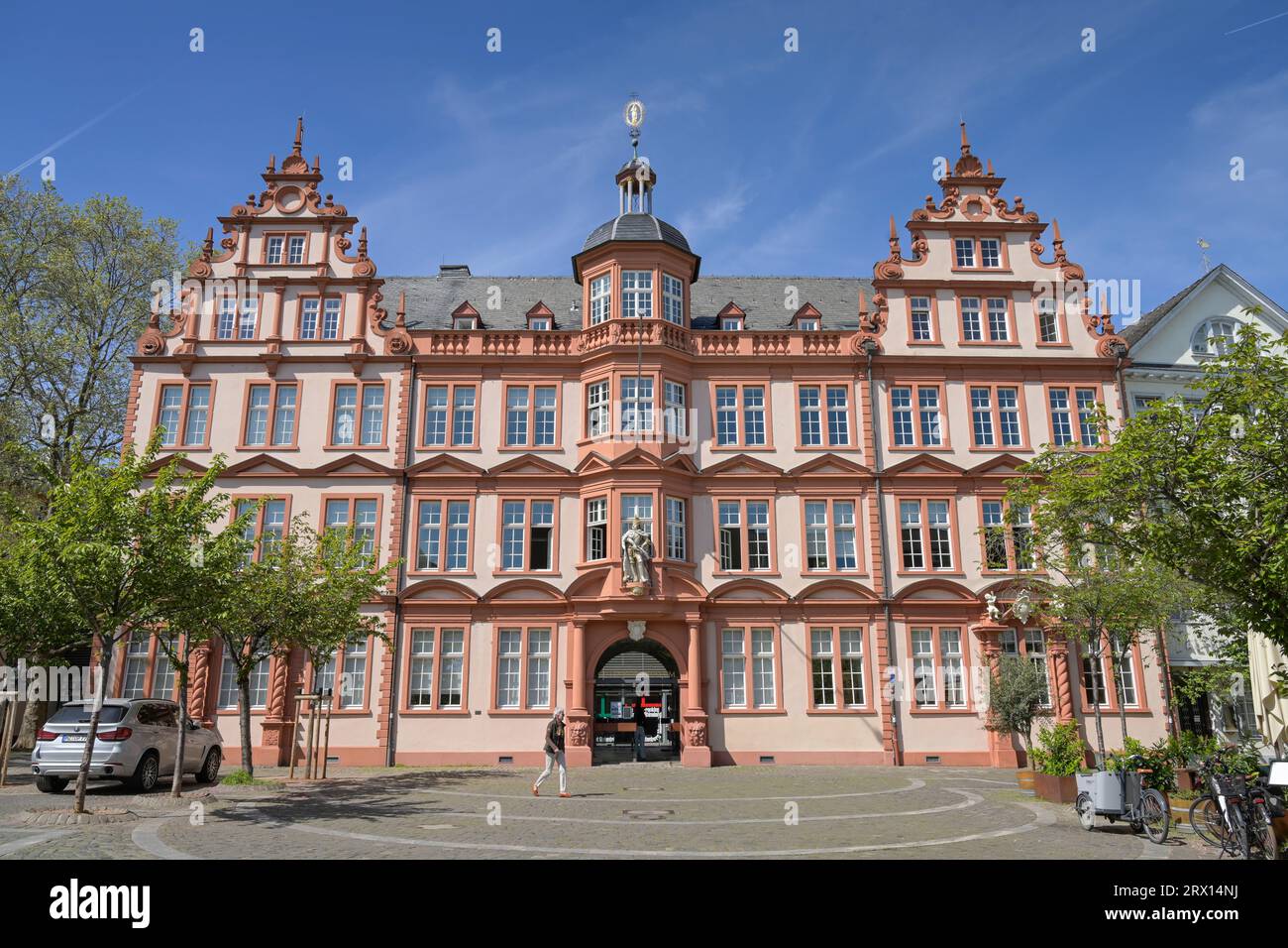 Haus Zum Römischen Kaiser, Gutenberg-Museum, Liebfrauenplatz, Magonza, Rheinland-Pfalz, Germania Foto Stock