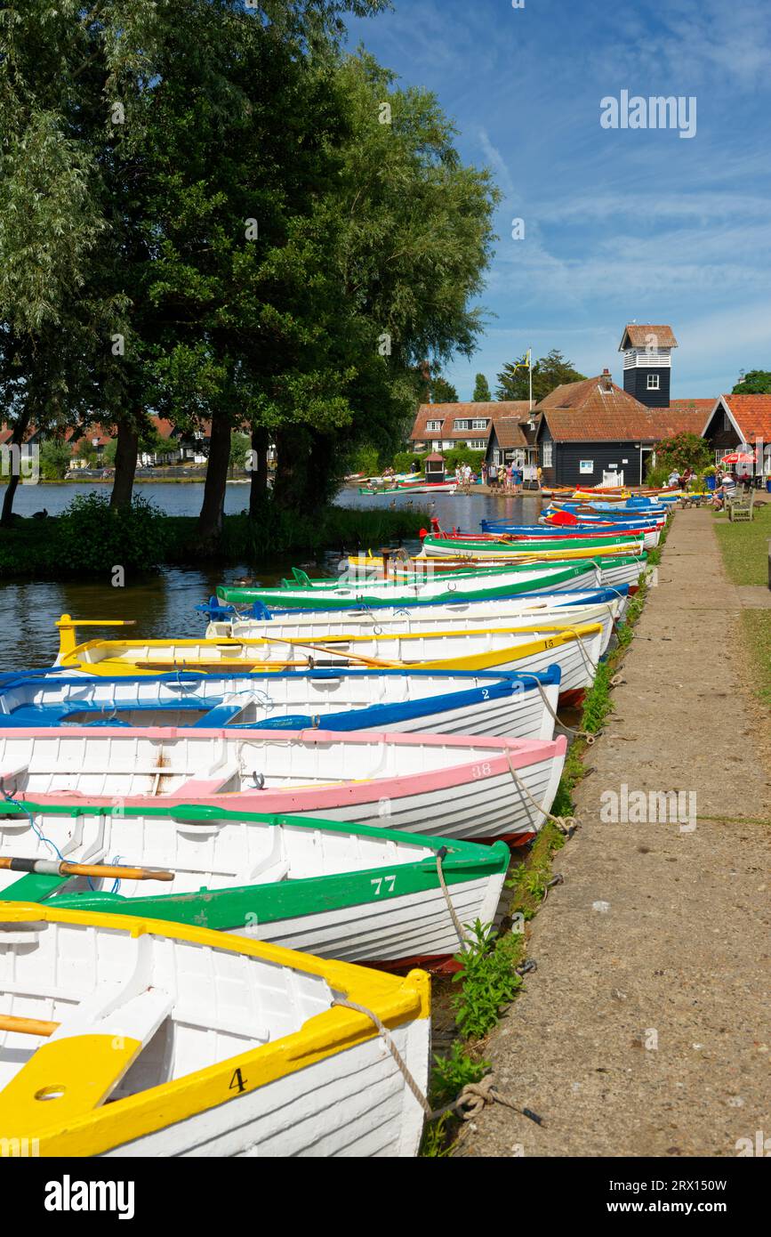 Il Meare a Thorpeness Suffolk Foto Stock
