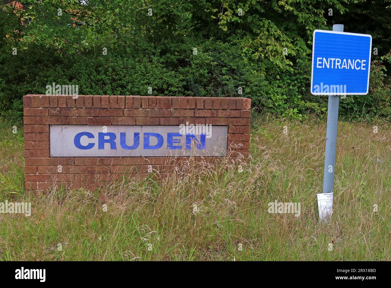 Sede storica degli uffici di Cruden Construction, Hillcrest, Knutsford Rd, Grappenhall, Warrington, Cheshire, Inghilterra, Regno Unito, WA4 3LA Foto Stock