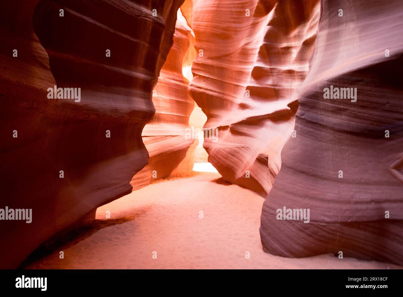 USA Arizona Antilope Canyon canyon superiore e inferiore vicino a Page Foto Stock