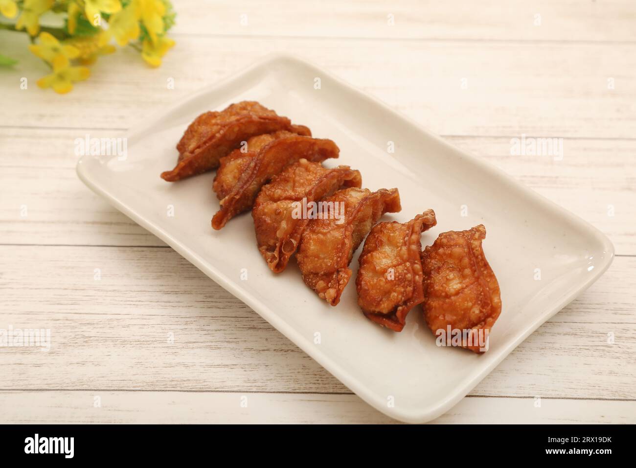 Deep Fried Dumpling Foto Stock