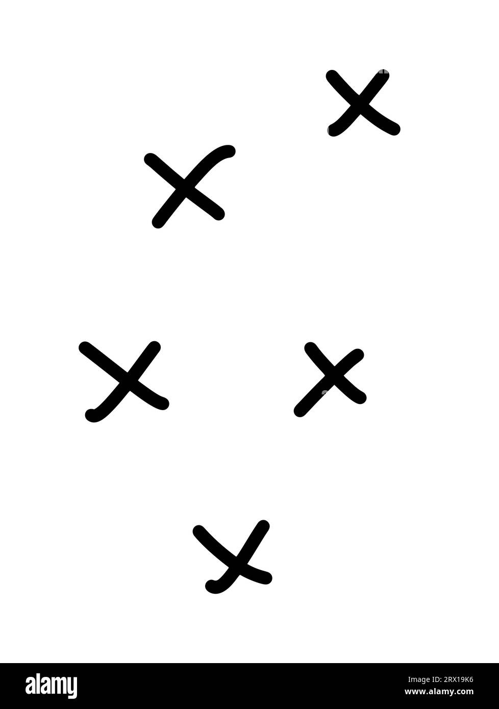 Icona decorativa minimalista nera stilizzata disegnata a mano con il simbolo dello stile a forma di doodle vettoriale e il pennello disegnato a mano Illustrazione Vettoriale