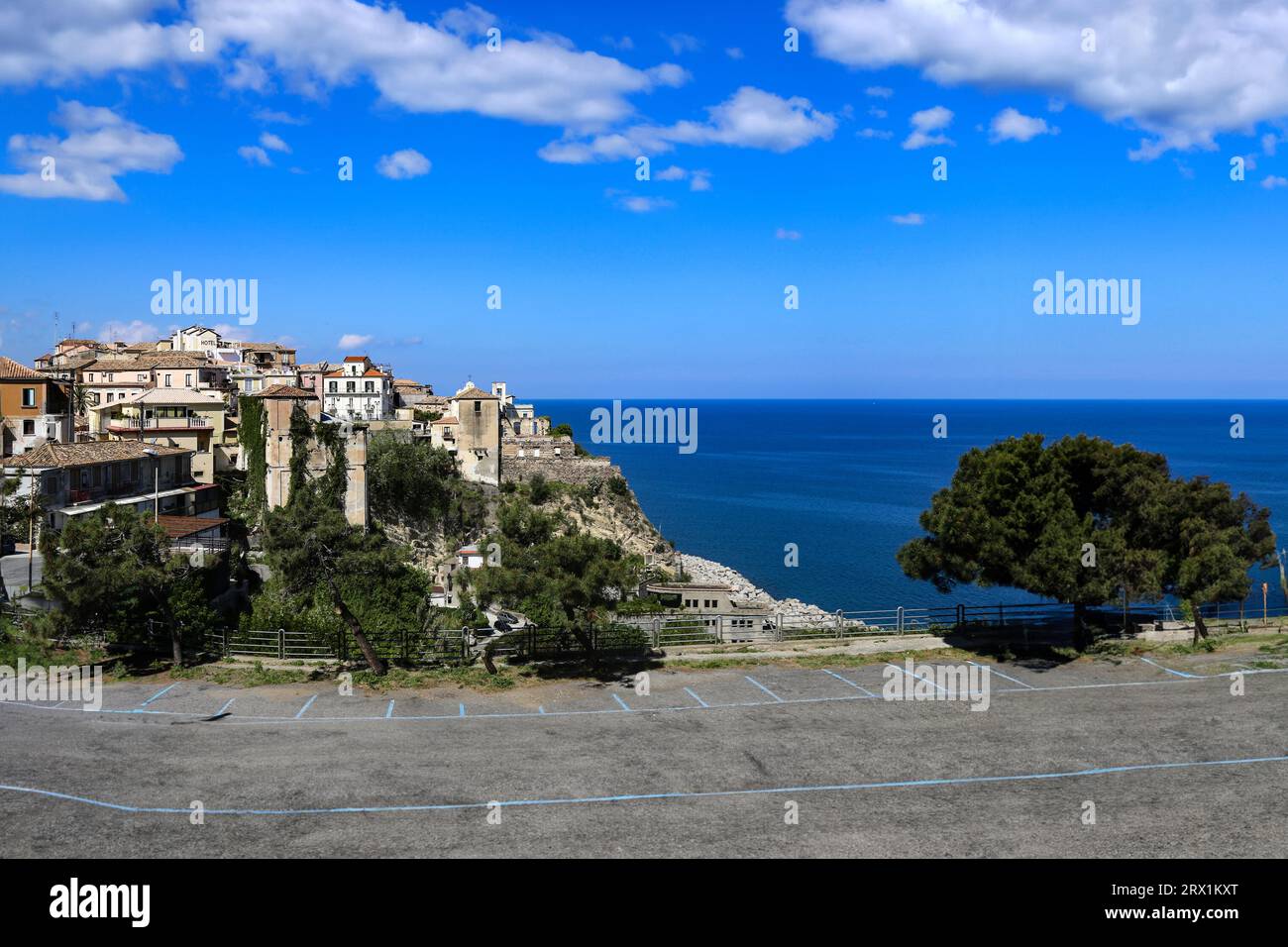 Paesaggio marino italiano, Costa degli dei Calabria, Italia Foto Stock