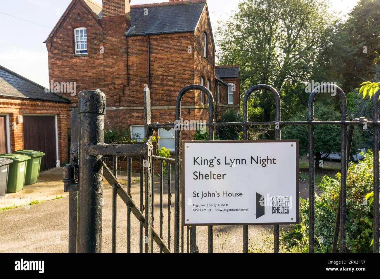 St John's House, King's Lynn Night Shelter. Foto Stock