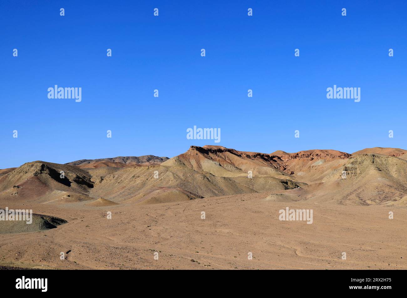 Paesaggio nell'area dei monti Altai Gobi, provincia di Bayankhongor, Mongolia Foto Stock