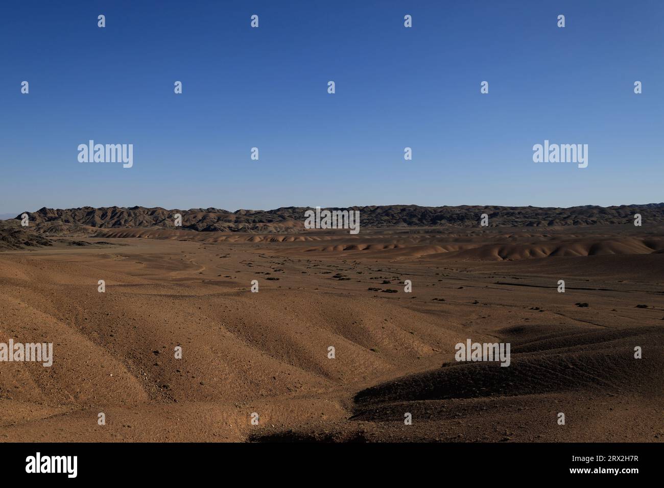 Paesaggio nell'area dei monti Altai Gobi, provincia di Bayankhongor, Mongolia Foto Stock