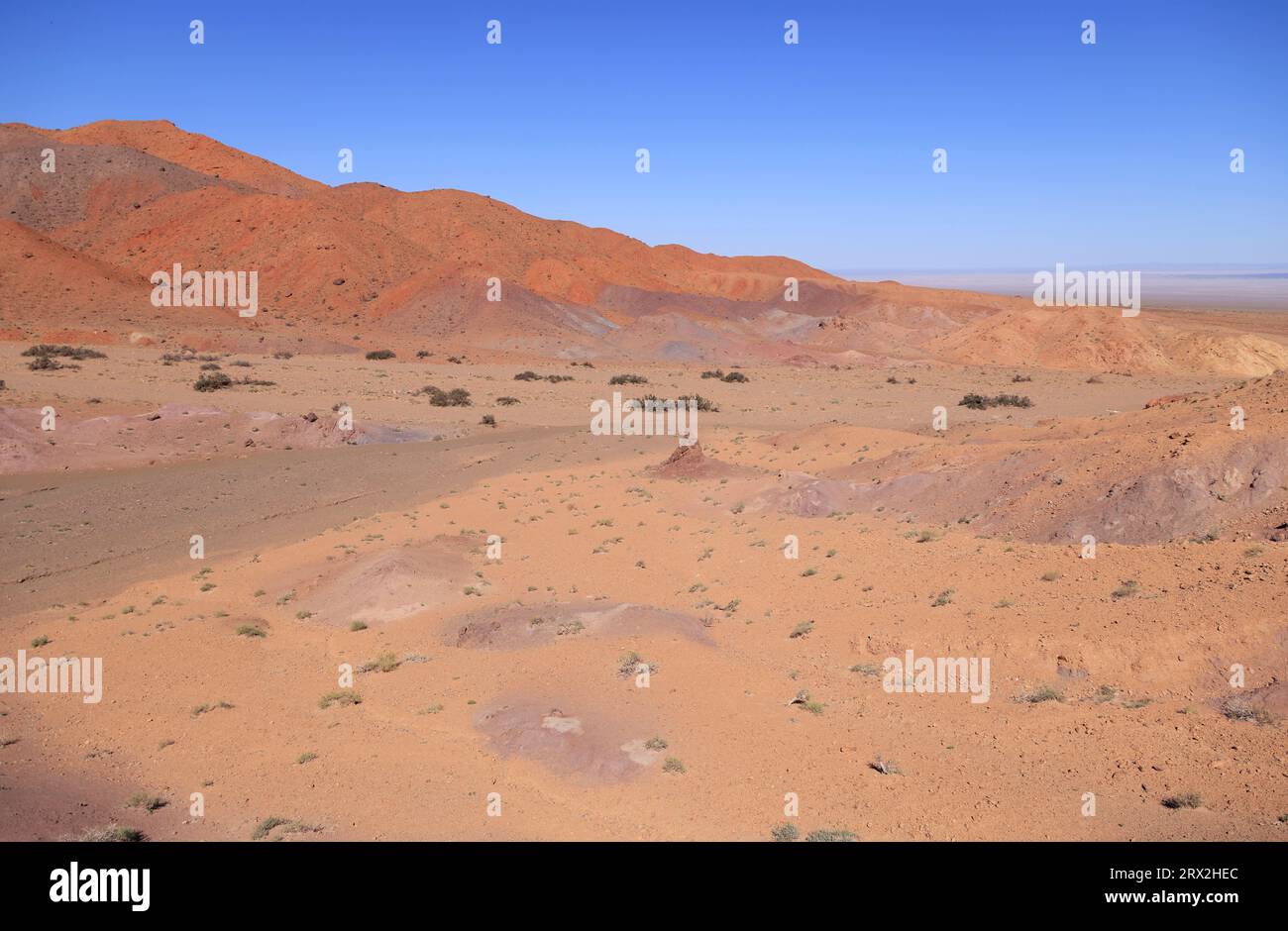 Paesaggio nell'area dei monti Altai Gobi, provincia di Bayankhongor, Mongolia Foto Stock