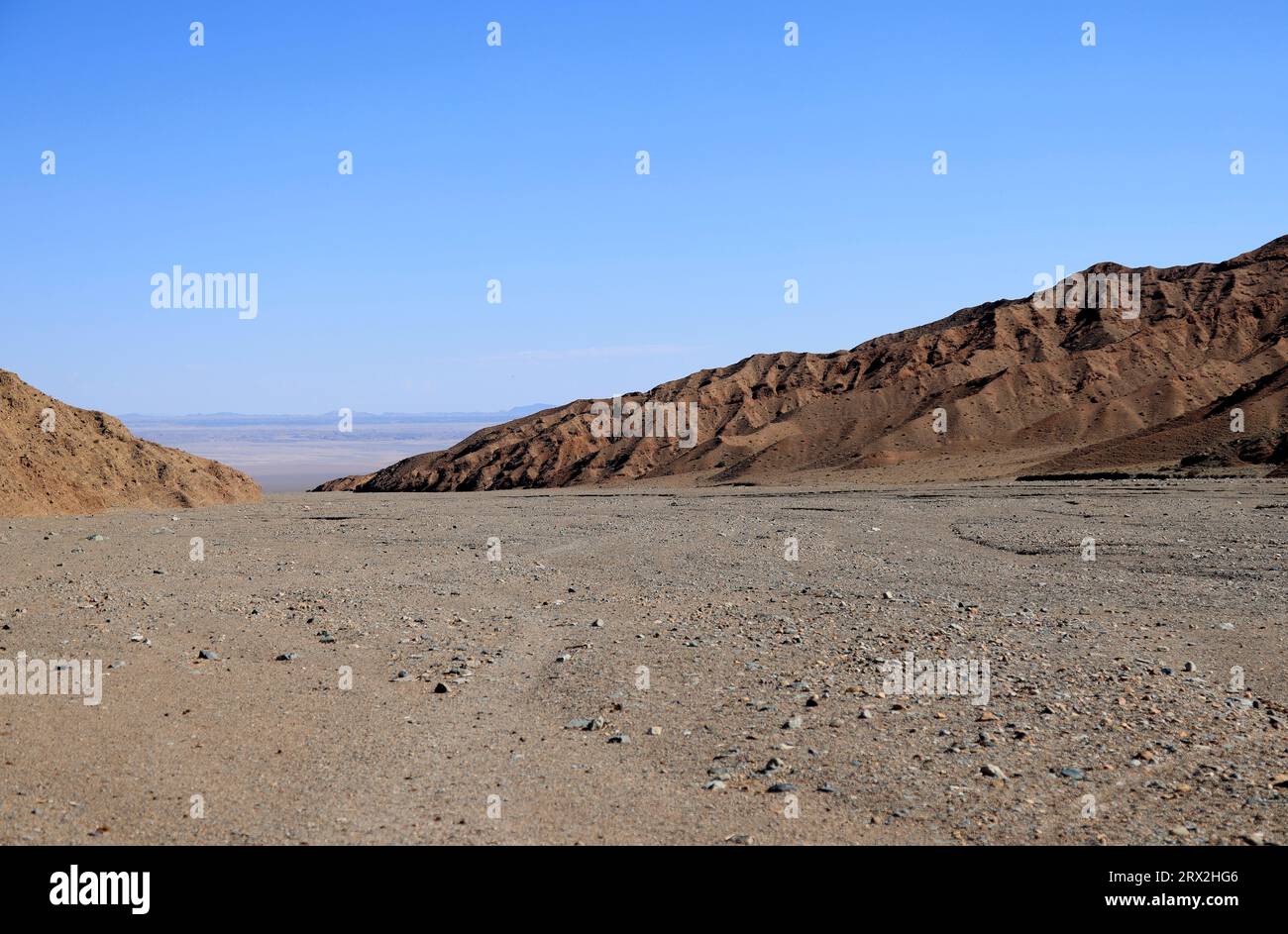 Paesaggio nell'area dei monti Altai Gobi, provincia di Bayankhongor, Mongolia Foto Stock