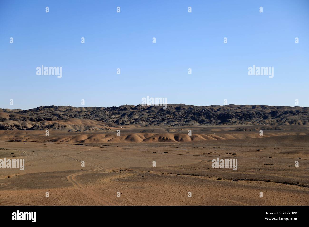 Paesaggio nell'area dei monti Altai Gobi, provincia di Bayankhongor, Mongolia Foto Stock