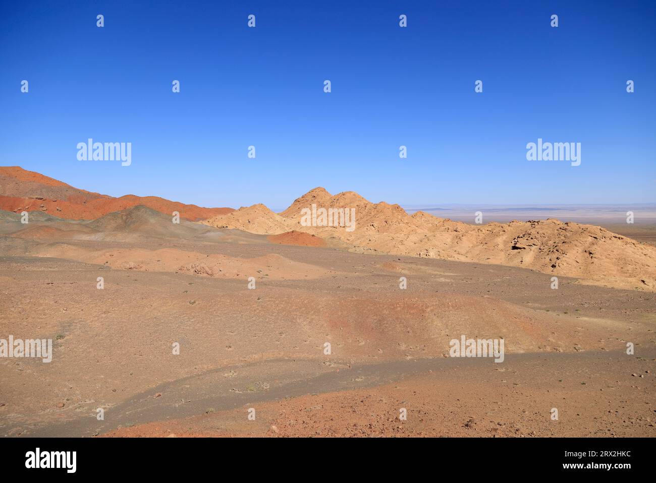 Paesaggio nell'area dei monti Altai Gobi, provincia di Bayankhongor, Mongolia Foto Stock