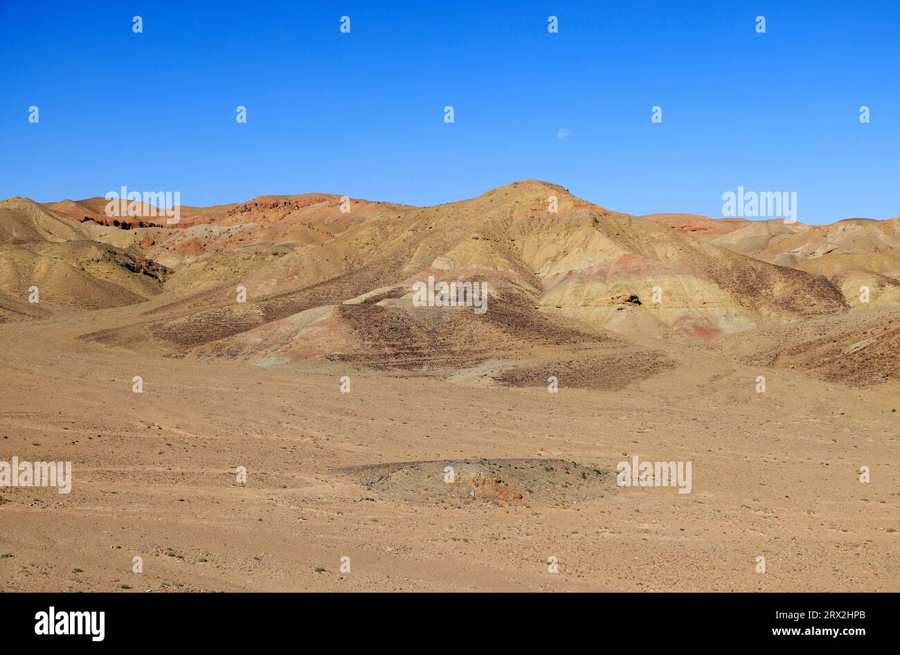 Paesaggio nell'area dei monti Altai Gobi, provincia di Bayankhongor, Mongolia Foto Stock