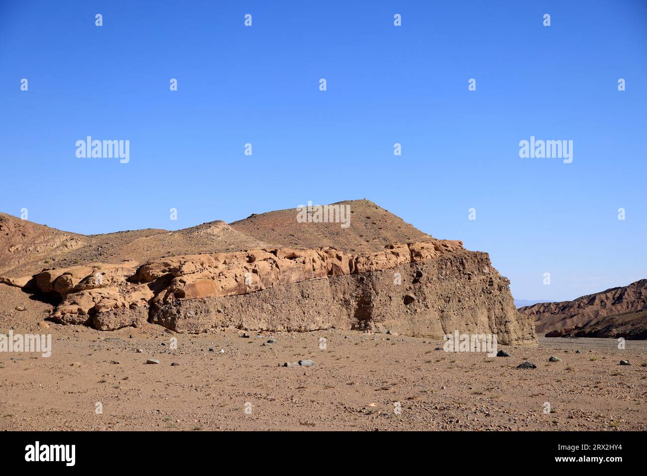 Paesaggio nell'area dei monti Altai Gobi, provincia di Bayankhongor, Mongolia Foto Stock