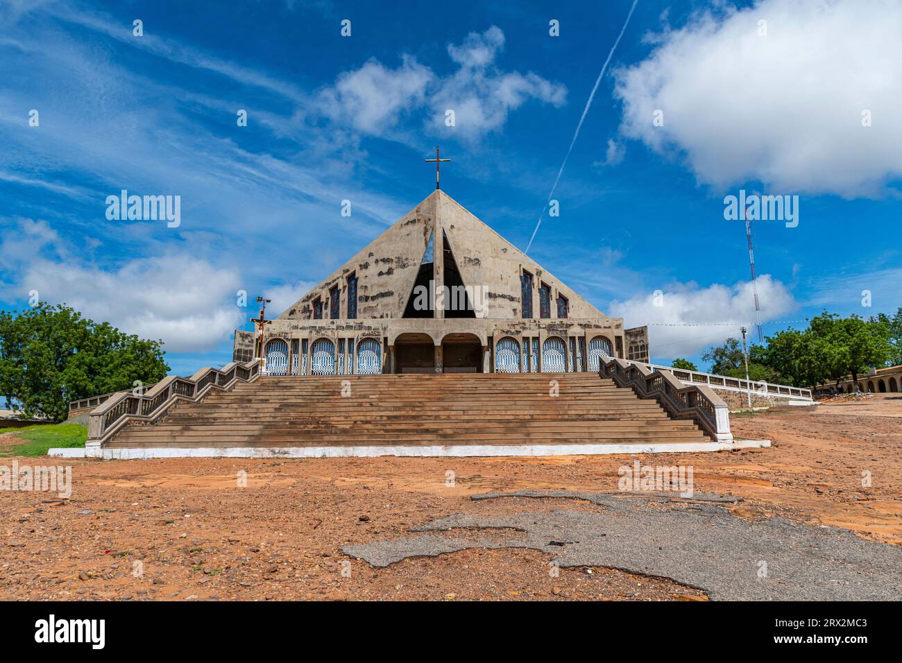 Cattedrale di Sainte Therese, Garoua, Camerun settentrionale, Africa Foto Stock