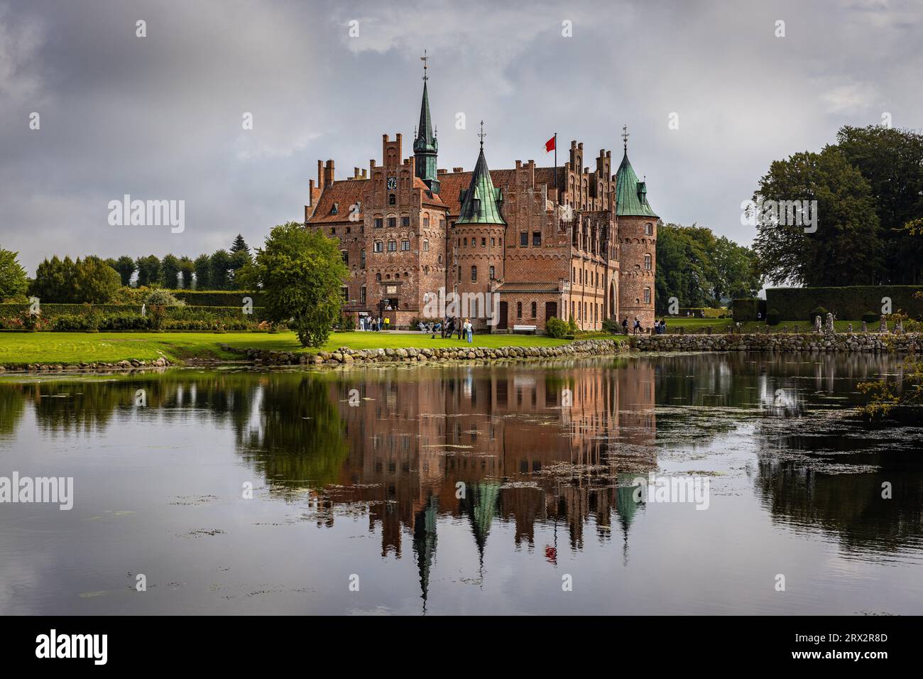 Castello di Egeskov, Kvaerndrup, Danimarca Foto Stock