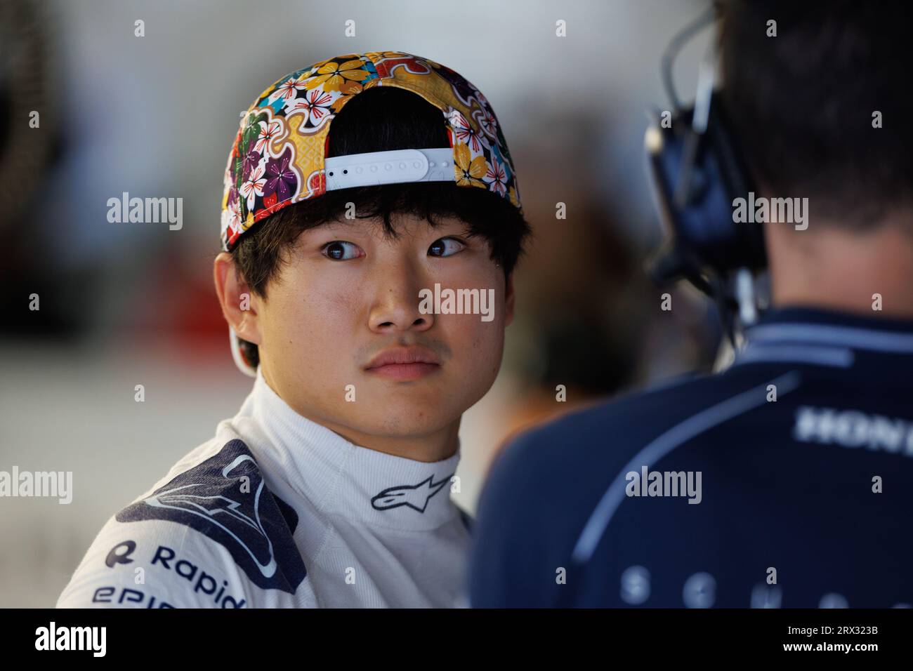 Suzuka, Giappone. 22 settembre 2023. Suzuka, Giappone, venerdì 22 settembre: #22, Yuki TSUNODA, JAP, Team Scuderia Alpha Tauri durante il Gran Premio di Formula uno del Giappone 2023. Immagine, foto e copyright a pagamento © PETERSON Mark ATP Images (PETERSON Mark/ATP/SPP) credito: SPP Sport Press Photo. /Alamy Live News Foto Stock
